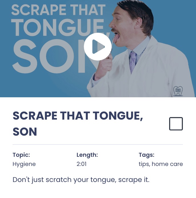 Tongue scraper video thumbnail